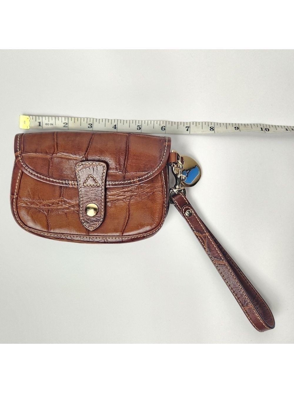 Vintage Dooney & Bourke Leather Wristlet Purse - Picture 11 of 13